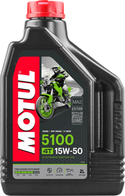 Motul 15W50 Semisintético 5100 4 Tiempos 2 Litros